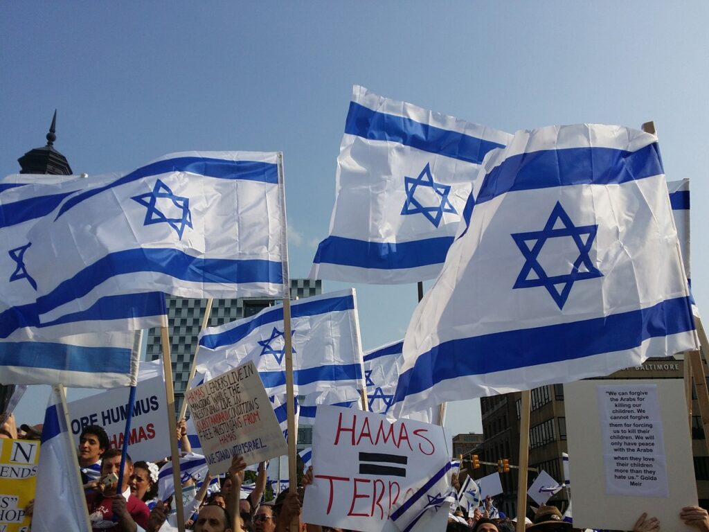 Israel Protest Hamas Photo by Bruce Emmerling from Pixabay