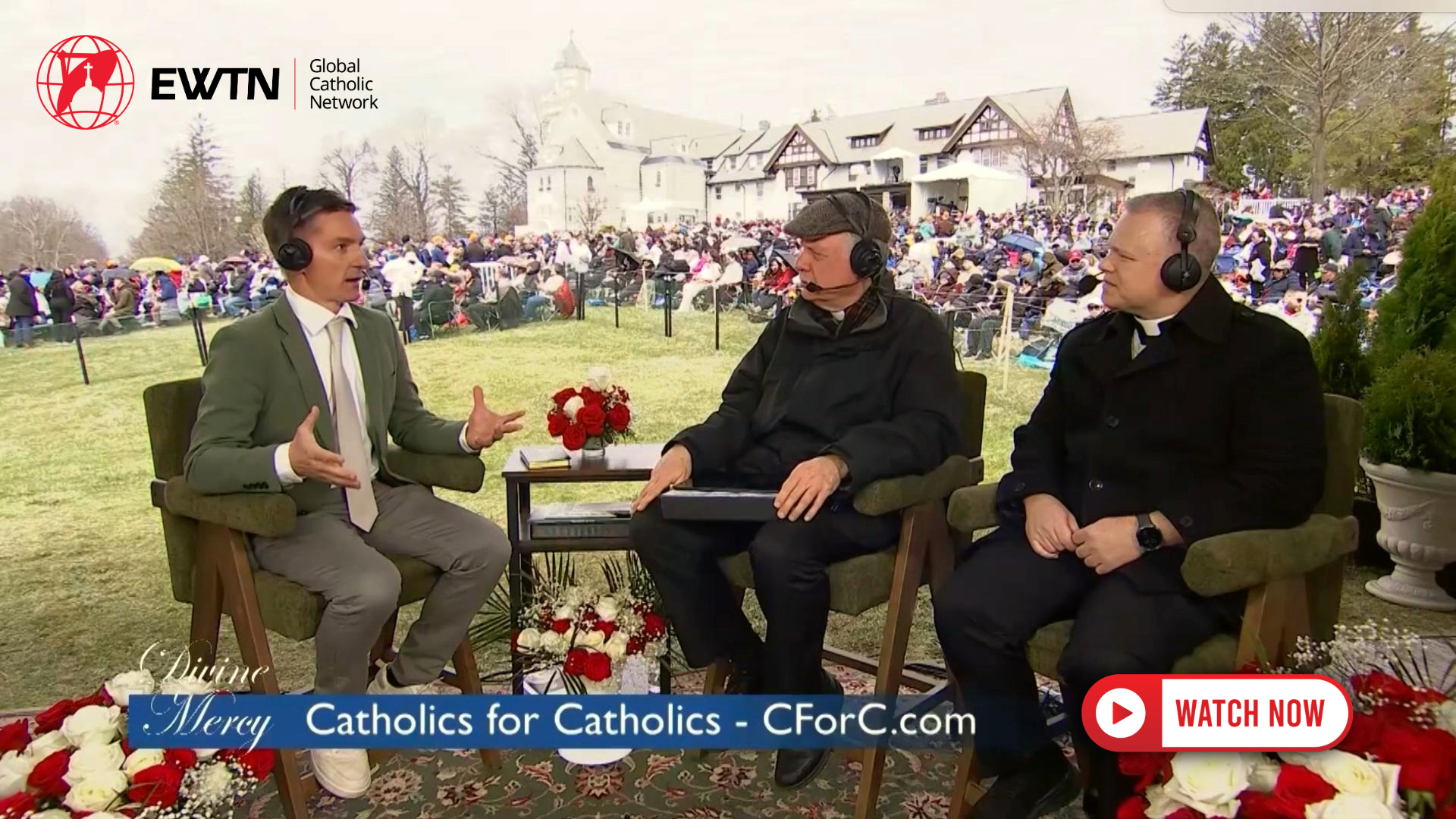 EWTN: Fr Chris Alar + John Yep Discuss Crucial Role of Catholics in USA Live @ Divine Mercy Shrine