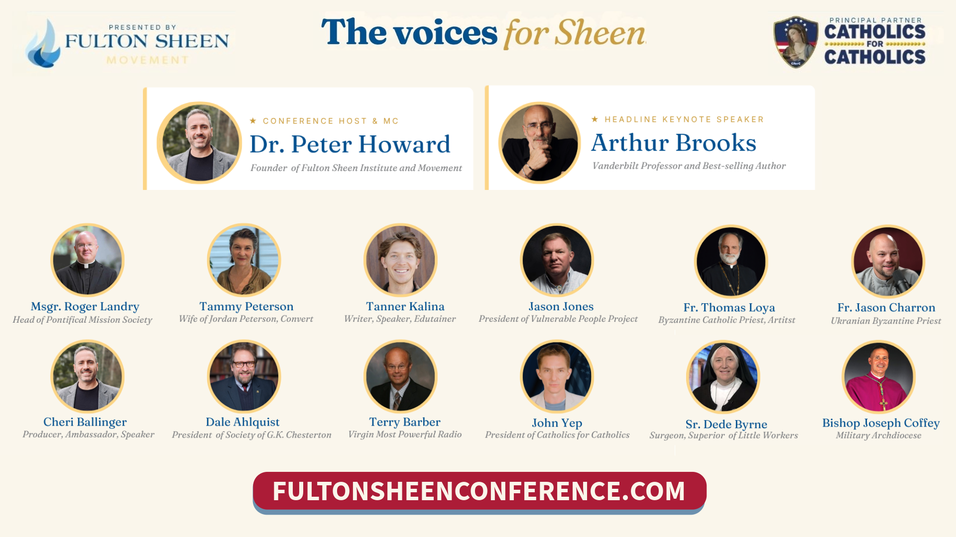 AMERICA’S SAINT: Historic Fulton Sheen Conference to Celebrate Beatification This September — Catholics for Catholics Named Official Partner